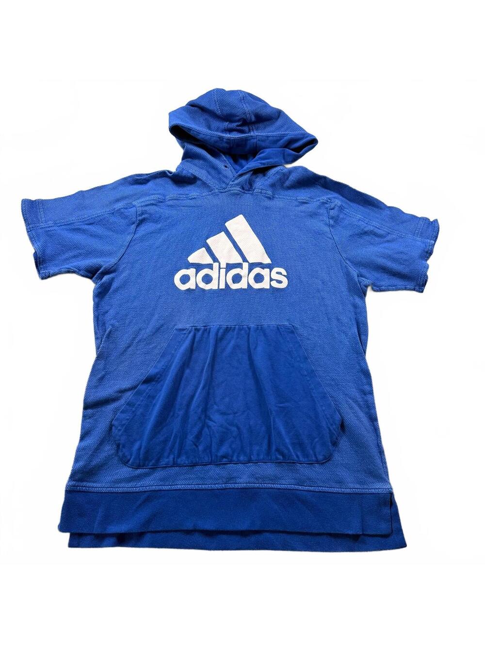 Adidas Men's Short-Sleeve Pullover Hoodie T-Shirt - Royal Blue